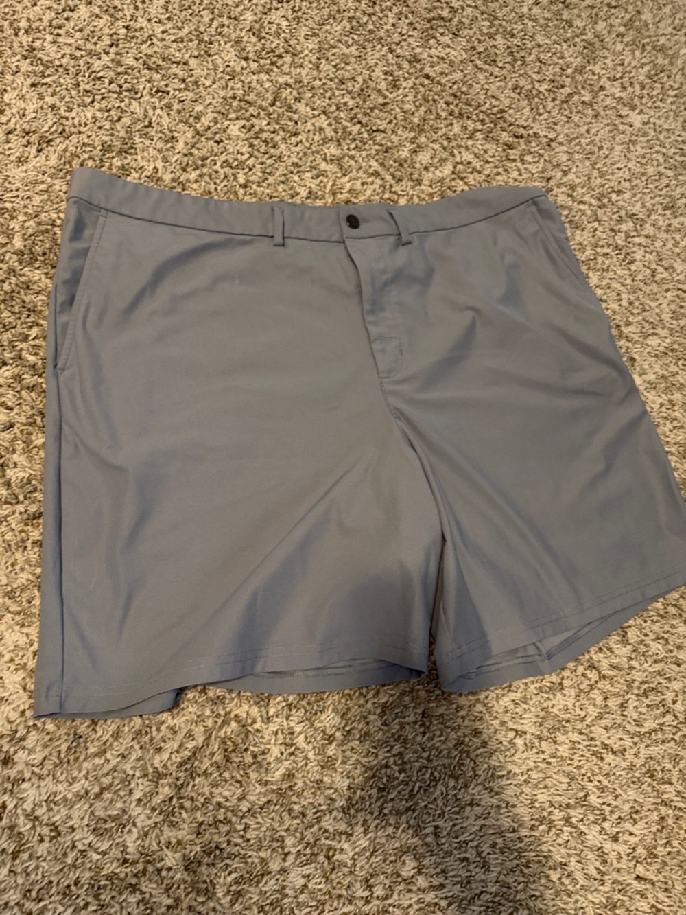 Old Navy Men's Light Bluish-GrayFlat-Front Shorts